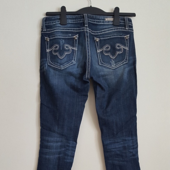 Rerock Express dark wash skinny jeans - Picture 2 of 8